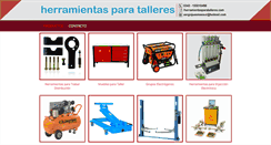 Desktop Screenshot of herramientasparatalleres.com